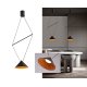 Подвесной светильник Italline IT03-1430 black/orange