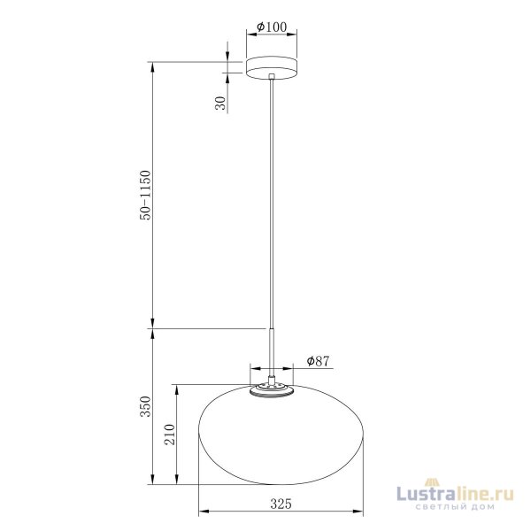Подвесной светильник Maytoni Roca MOD004PL-L5S3K Подвесной светильник Maytoni Roca MOD004PL-L5S3K