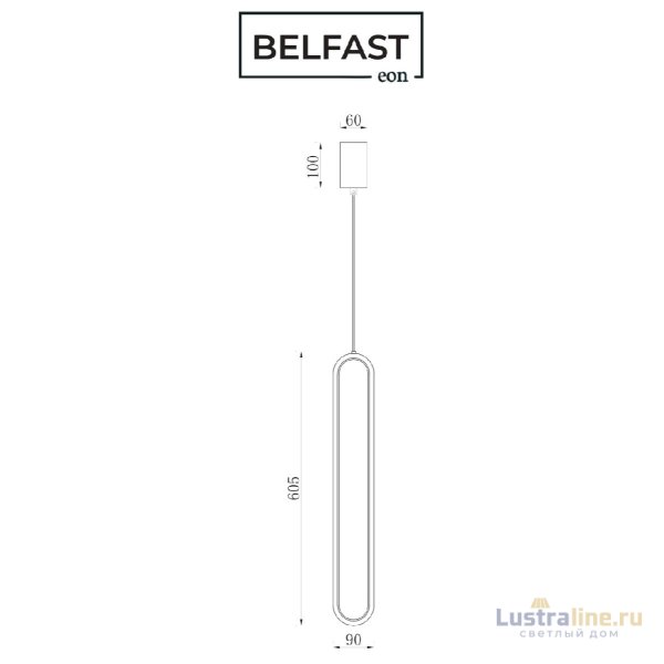 Подвесной светильник Belfast Nevis 86227-1W-60 BL Подвесной светильник Belfast Nevis 86227-1W-60 BL