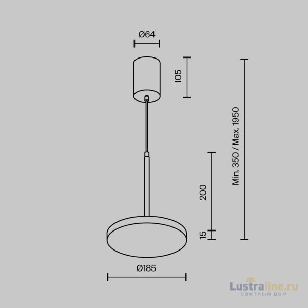 Подвесной светильник Maytoni Plato P076PL-L12W3K-BS Подвесной светильник Maytoni Plato P076PL-L12W3K-BS