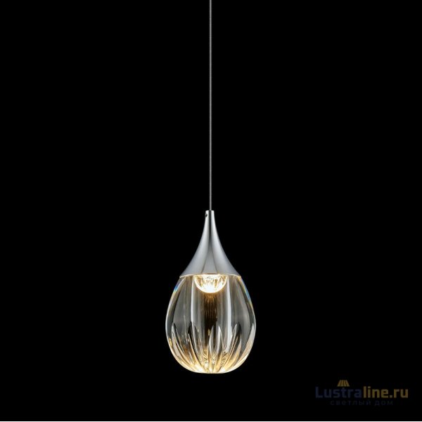 Подвесной светильник Delight Collection Stilla MD24001004-1A chrome/clear Подвесной светильник Delight Collection Stilla MD24001004-1A chrome/clear