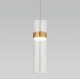 Подвесной светильник Eurosvet Lumen 50244/1 LED латунь/прозрачный a061286