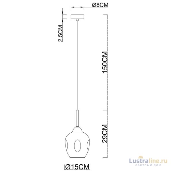 Подвесной светильник Arte Lamp Yuka A7759SP-1PB