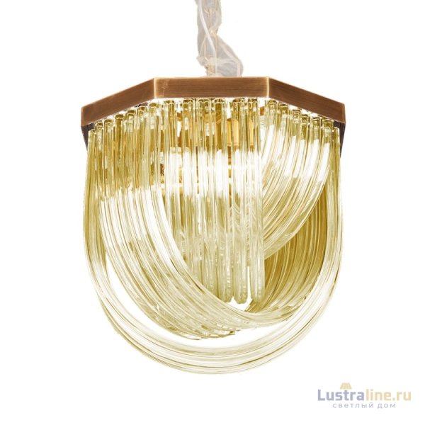 Подвесной светильник Delight Collection Murano Glass A001-400 L4 brass/amber
