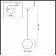 Подвесной светильник Odeon Light Travertino 6626/1L УЦ