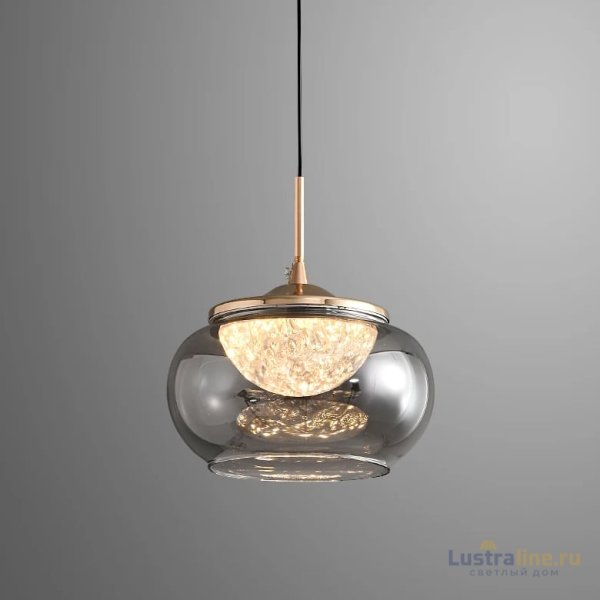 Подвесной светильник Delight Collection MT9128-1H gold/smoke Подвесной светильник Delight Collection MT9128-1H gold/smoke