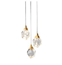 Подвесной светильник Delight Collection Crystal rock OM820083-3G (MD-020B-3 gold)
