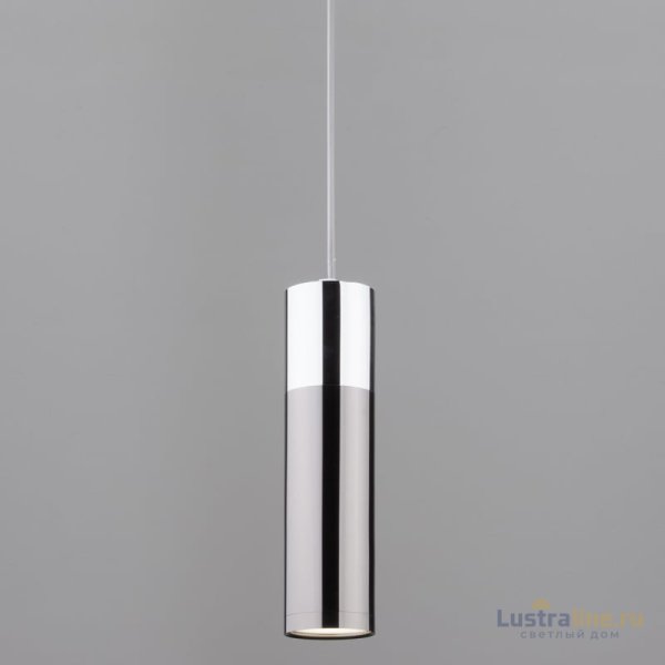 Подвесной светильник Eurosvet Double Topper 50135/1 LED хром/черный жемчуг