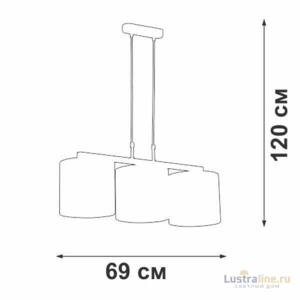 Подвесной светильник Vitaluce V2882-1/3S Подвесной светильник Vitaluce V2882-1/3S