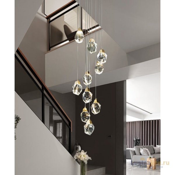 Подвесной светильник Delight Collection Crystal rock II 9701P/10R brass Подвесной светильник Delight Collection Crystal rock II 9701P/10R brass