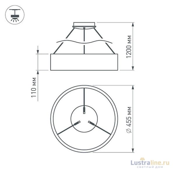Подвесной светильник Arlight 022147(1)