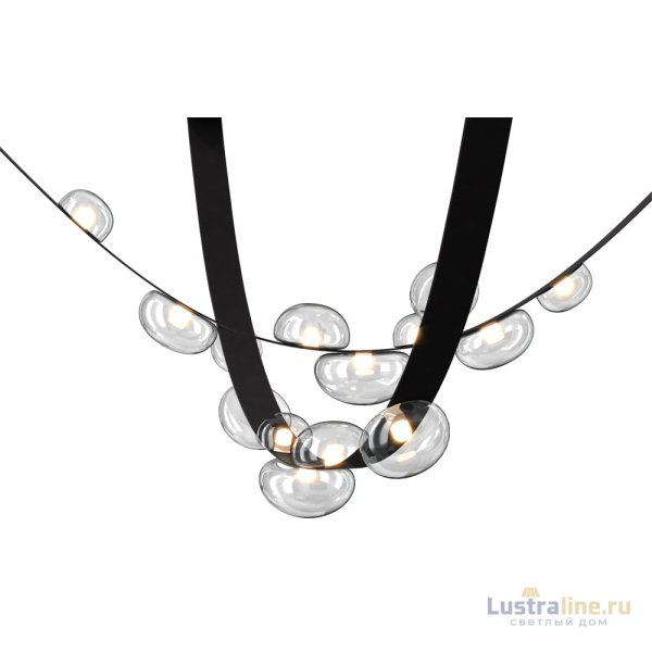 Подвесной светодиодный светильник Crystal Lux Bosque SP7 L3000 Black/Transparent
