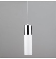 Подвесной светильник Eurosvet Double Topper 50135/1 LED хром/белый