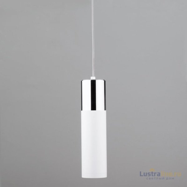 Подвесной светильник Eurosvet Double Topper 50135/1 LED хром/белый