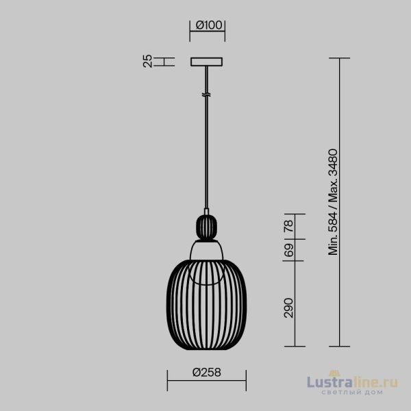Подвесной светильник Maytoni Levitation MOD376PL-01G1 Подвесной светильник Maytoni Levitation MOD376PL-01G1