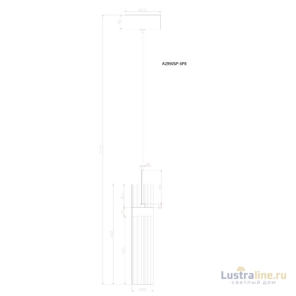Подвесной светильник Arte Lamp Misty A2950SP-5PB