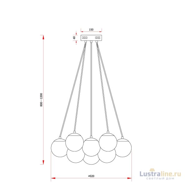 Подвесной светильник Freya Fiesta FR5231PL-13CH Подвесной светильник Freya Fiesta FR5231PL-13CH