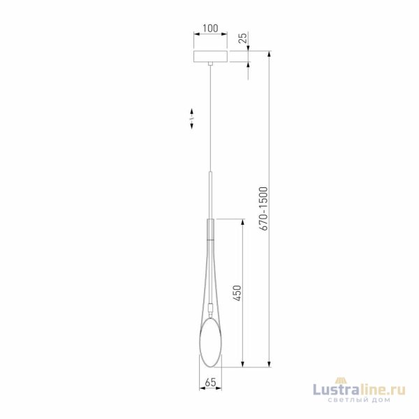 Подвесной светильник Eurosvet Folio 50224/1 дымчатый a058961