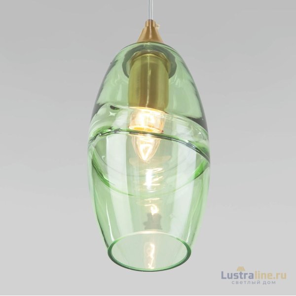 Подвесной светильник Eurosvet Lotus 50222/1 зеленый Подвесной светильник Eurosvet Lotus 50222/1 зеленый