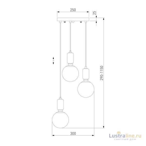 Подвесной светильник Eurosvet Bubble 50151/3 белый