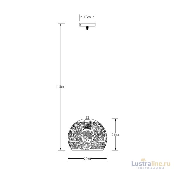 Подвесной светильник Arte Lamp Celesta A7058SP-1BK