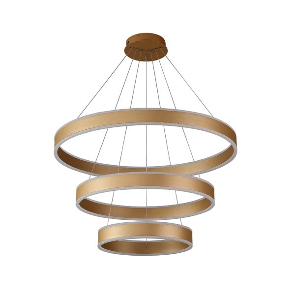 Подвесной светодиодный светильник Crystal Lux MUCHOS SP158W LED D400+600+800 GOLD