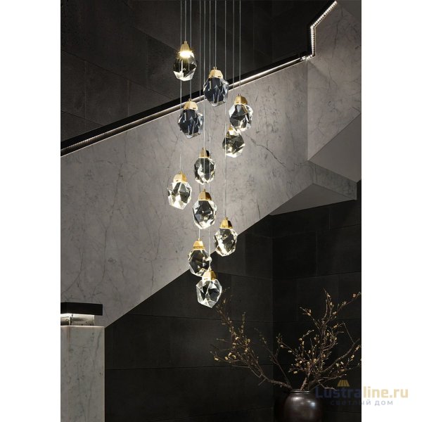 Подвесной светильник Delight Collection Crystal rock MD-020B-11 gold