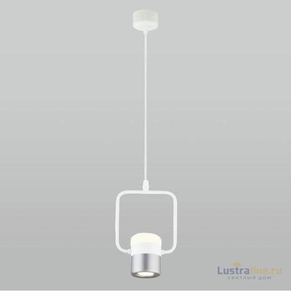 Подвесной светодиодный светильник Eurosvet Oskar 50165/1 LED белый/серебро Подвесной светодиодный светильник Eurosvet Oskar 50165/1 LED белый/серебро
