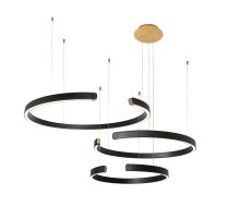 Подвесной светодиодный светильник Loft IT Ring 10025/3 Black