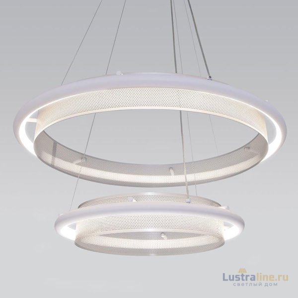 Подвесной светильник Eurosvet Imperio 90241/2 белый/ серебро Smart