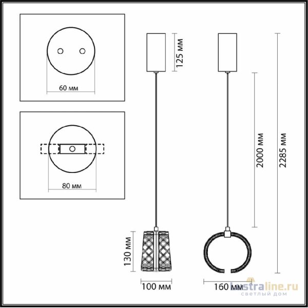 Подвесной светильник Odeon Light Mirage 5030/8L Подвесной светильник Odeon Light Mirage 5030/8L