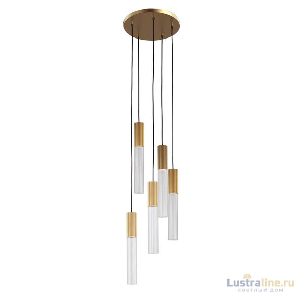 Подвесной светильник Delight Collection Flume MD2045-5A ant.brass Подвесной светильник Delight Collection Flume MD2045-5A ant.brass