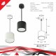 Подвесной светильник Reluce 53005-0.9-001LD GX53 WT