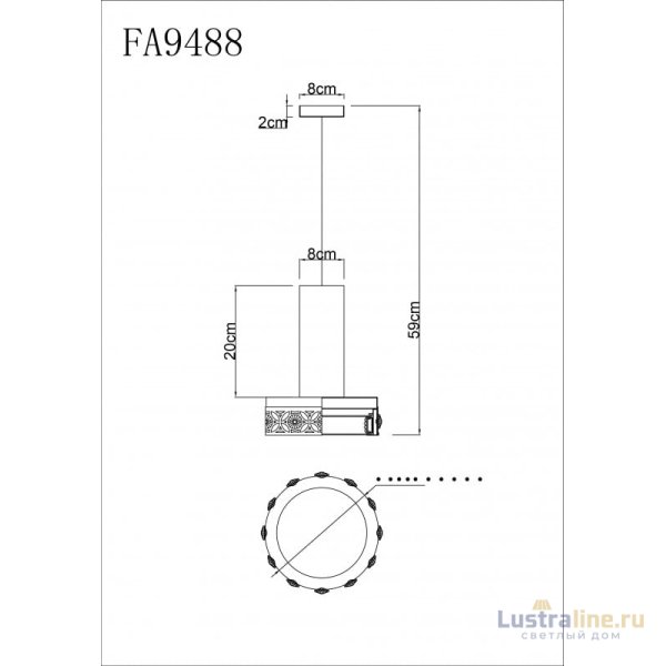 Подвесной светильник Ambrella Light Acrylica FA9488