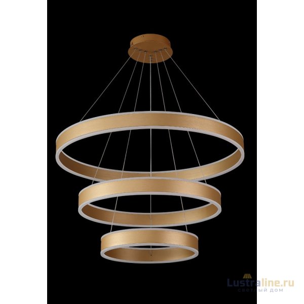 Подвесной светодиодный светильник Crystal Lux MUCHOS SP158W LED D400+600+800 GOLD Подвесной светодиодный светильник Crystal Lux MUCHOS SP158W LED D400+600+800 GOLD