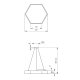 Подвесной светильник Эра Geometria SPO-121-W-40K-038 Б0050550