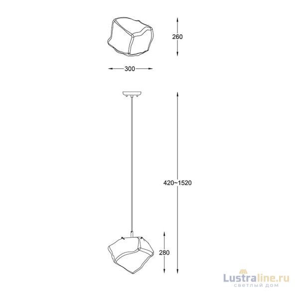 Подвесной светильник Zumaline ROCK P0488-01A-F4HF УЦ Подвесной светильник Zumaline ROCK P0488-01A-F4HF УЦ