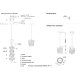 Подвесной светильник Crystal Lux ROLANDO SP1.1 CHRONE