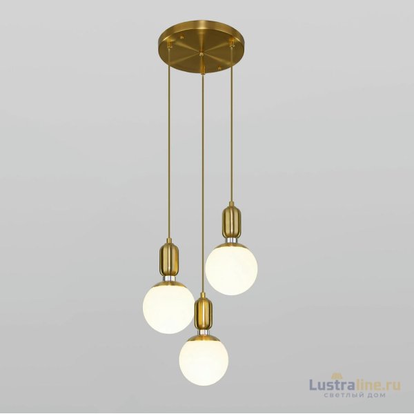 Подвесной светильник Eurosvet Bubble 50151/3 латунь