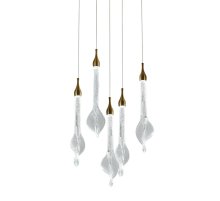 Подвесной светильник Delight Collection OD2433-5 gold/clear