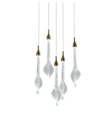 Подвесной светильник Delight Collection OD2433-5 gold/clear
