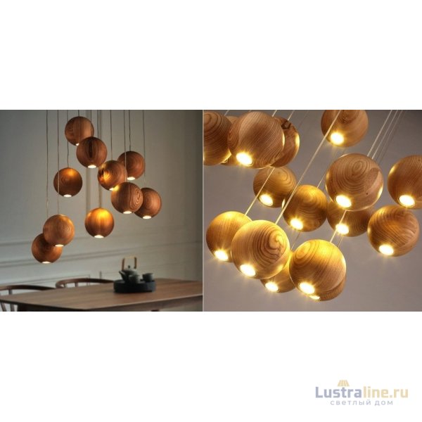 Подвесной светильник ImperiumLoft Lofter Wooden Sphere 73428-22