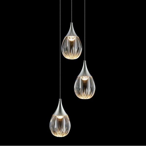 Подвесной светильник Delight Collection Stilla MD24001004-3A chrome/clear