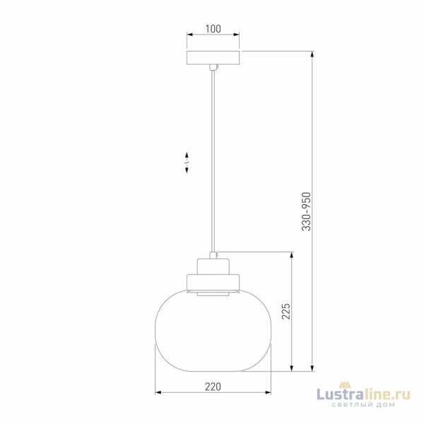 Подвесной светильник Eurosvet Jeffry 50241/1 LED прозрачный a060675