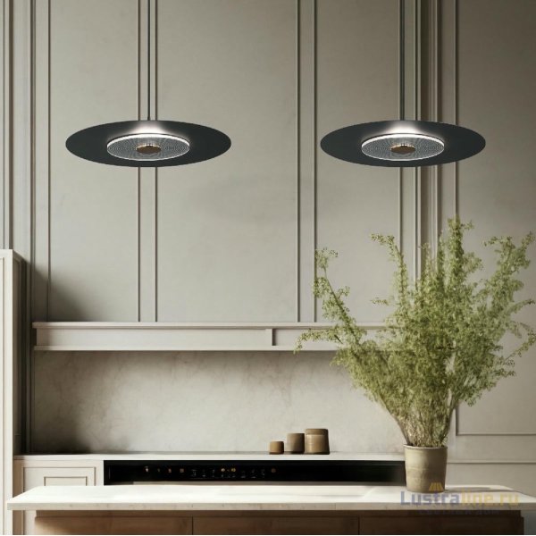 Подвесной светильник Eurosvet Kontur 40030/1 LED черный a069226