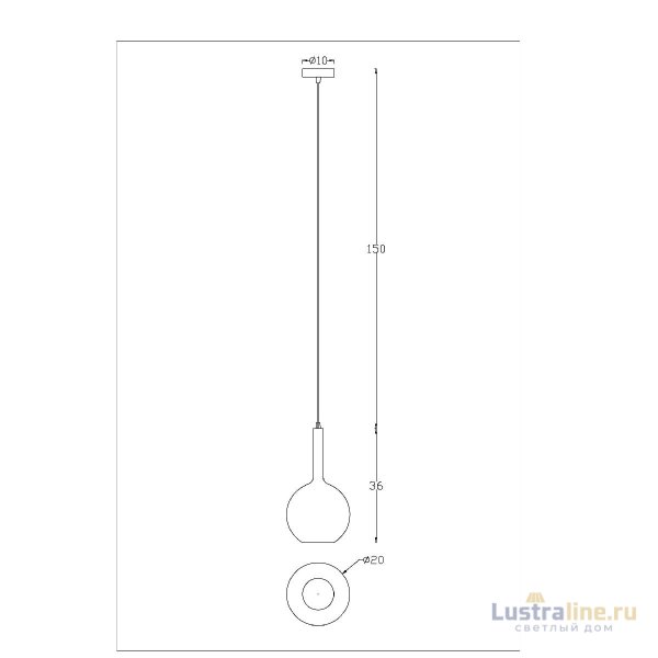 Подвесной светильник Arte Lamp Gala A2720SP-1SG