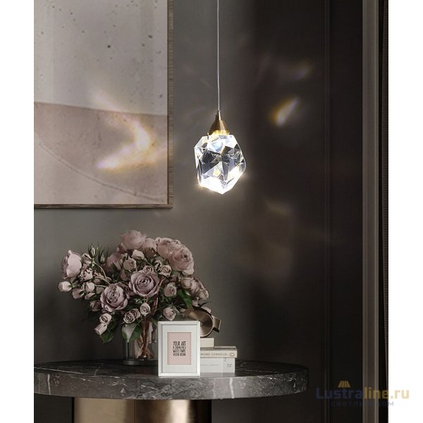 Подвесной светильник Delight Collection Crystal rock OM820083-1G (MD-020B-1 gold) Подвесной светильник Delight Collection Crystal rock OM820083-1G (MD-020B-1 gold)