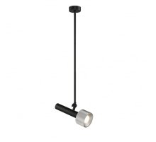 Подвесной светильник iLedex Delta 2361-1 BK+SL Подвесной светильник iLedex Delta 2361-1 BK+SL