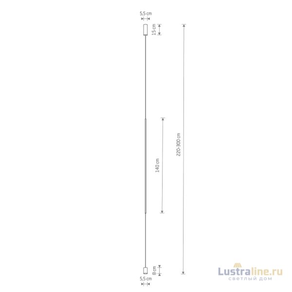 Подвесной светильник Nowodvorski Vertic Led Black 10857