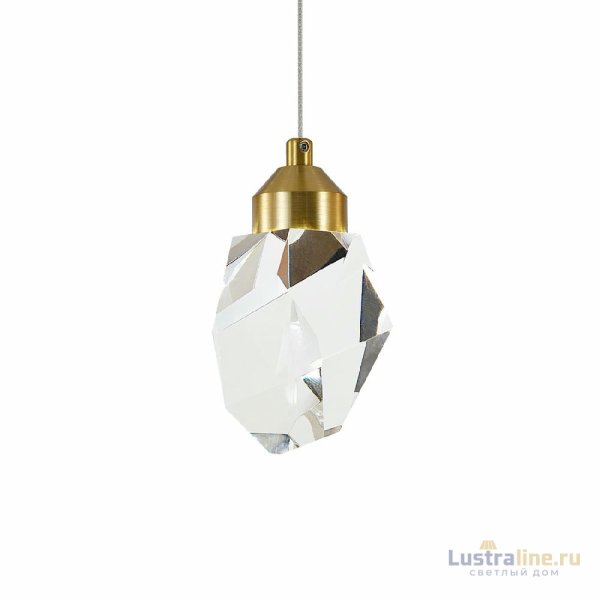Подвесной светильник Indigo Cristallo 12053/1P Brass V000132L